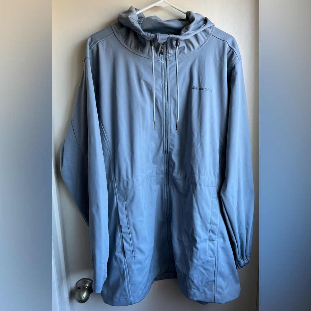 NWT Columbia Light Blue Softshell Jacket